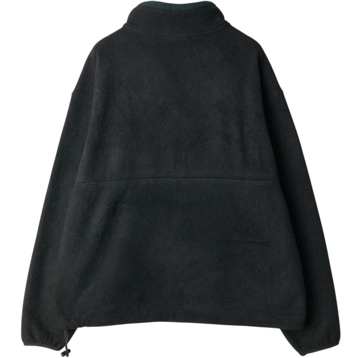 1990'S Timberland Fleece Jacket, Made in USA, Men's XL equivalent, Vintage polyester black type Vintage Second Hand