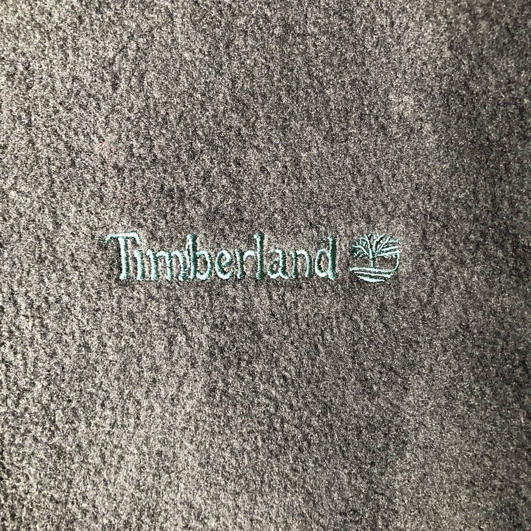 1990'S Timberland Fleece Jacket, Made in USA, Men's XL equivalent, Vintage polyester black type Vintage Second Hand