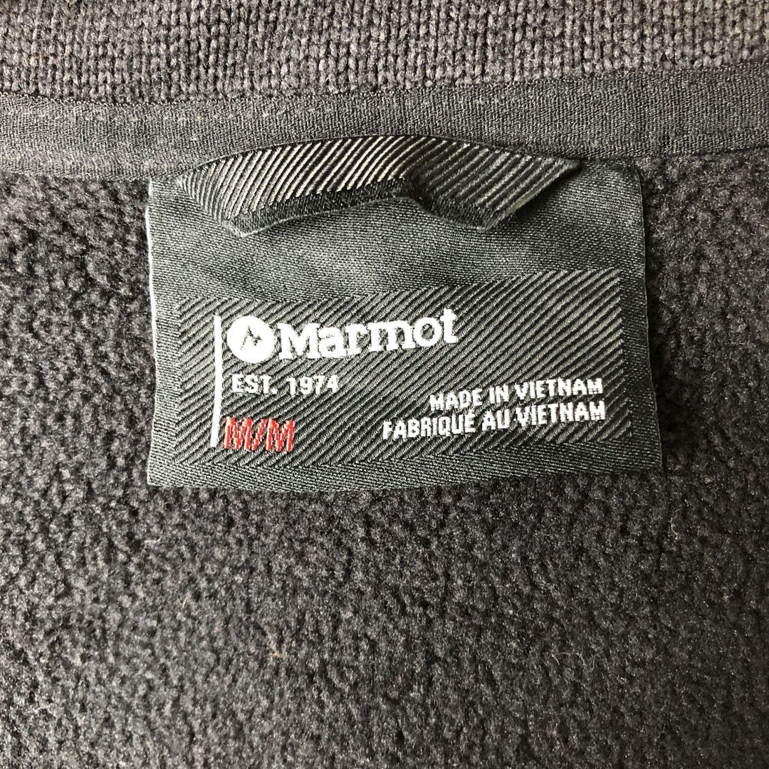 Marmot fleece jacket, men's size M (equivalent to size M) polyester black type Vintage Second Hand