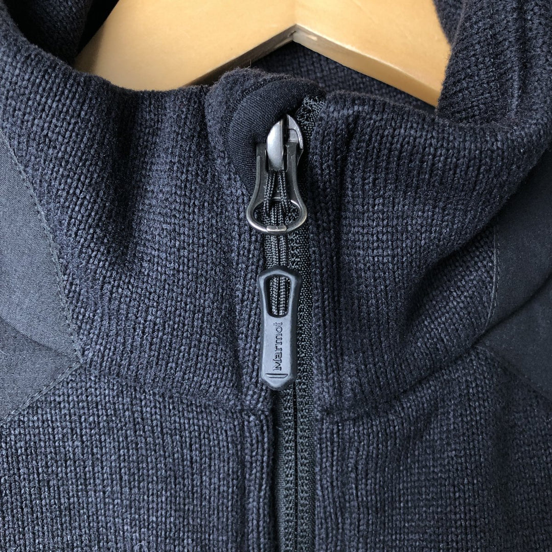 Marmot fleece jacket, men's size M (equivalent to size M) polyester black type Vintage Second Hand