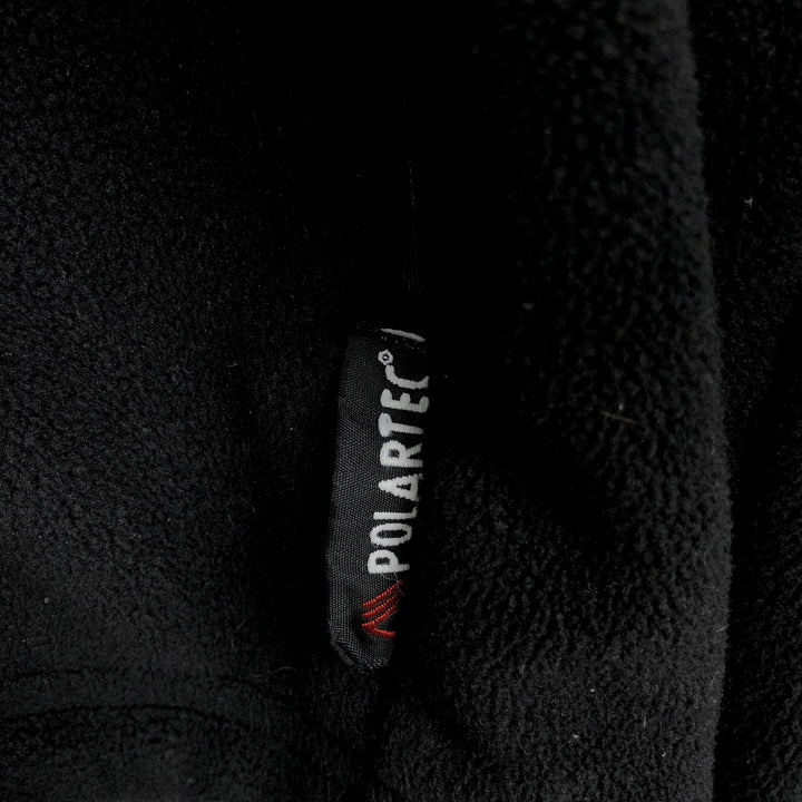 Vintage 90'S Ralph Lauren Polo Sport half-zip fleece pullover, size L, men's polyester black type Vintage Second Hand