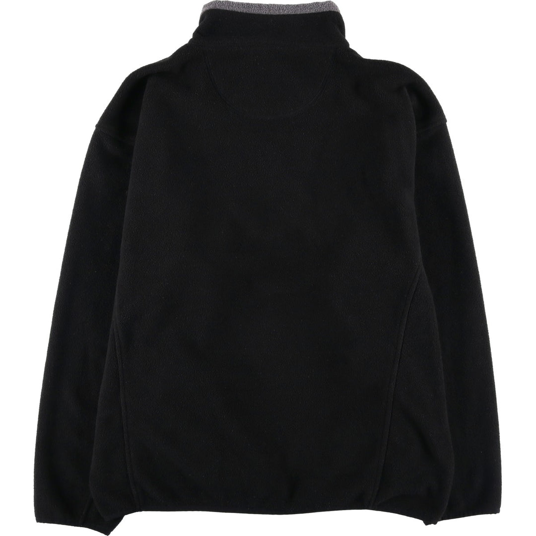 Ralph Lauren Chaps Half-Zip Fleece Pullover, Men's XL polyester black type Vintage Second Hand