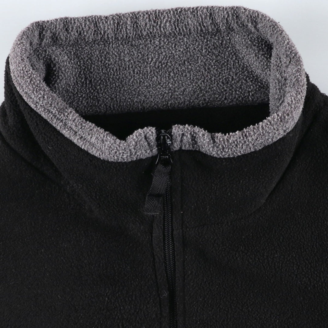 Ralph Lauren Chaps Half-Zip Fleece Pullover, Men's XL polyester black type Vintage Second Hand
