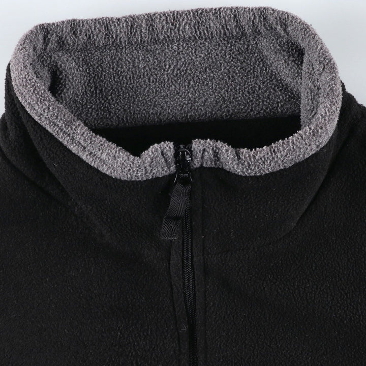 Ralph Lauren Chaps Half-Zip Fleece Pullover, Men's XL polyester black type Vintage Second Hand