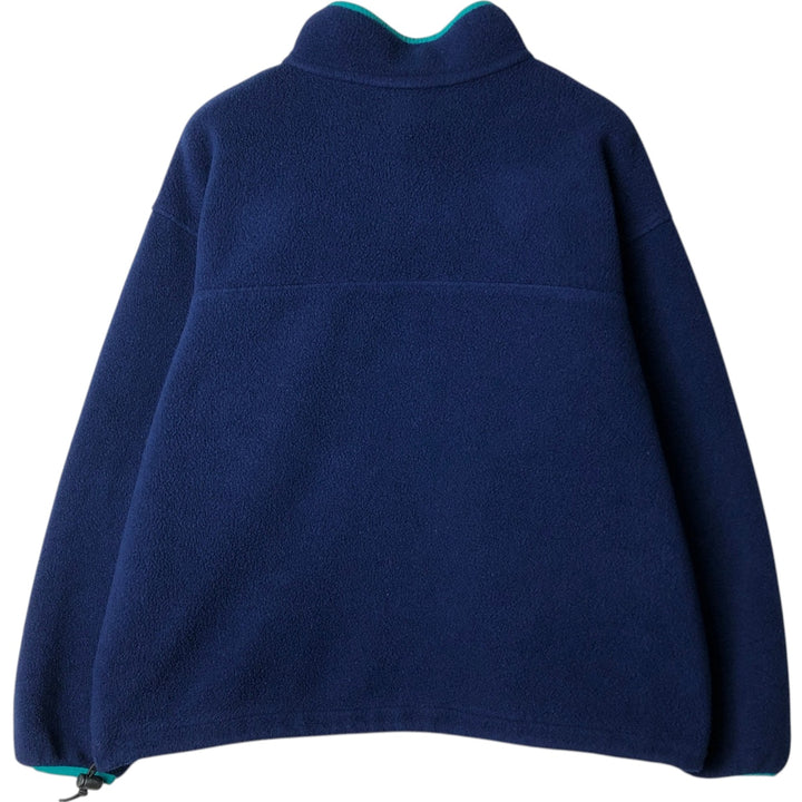 Vintage 70s-80'S L.L.Bean Half-Snap Fleece Pullover, Men's Size L (approx.) unclear navy blue type Vintage Second Hand
