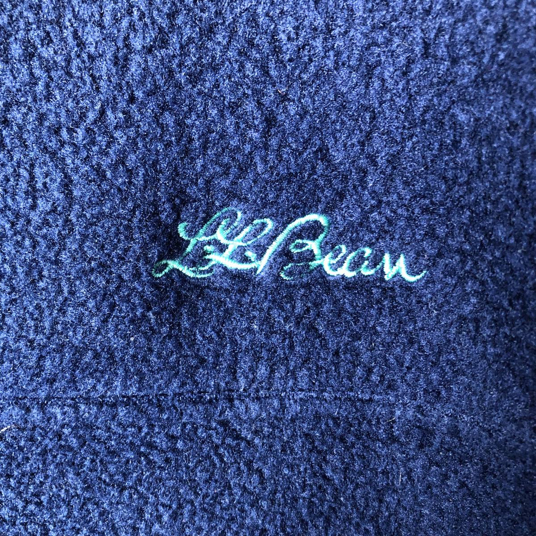 Vintage 70s-80'S L.L.Bean Half-Snap Fleece Pullover, Men's Size L (approx.) unclear navy blue type Vintage Second Hand