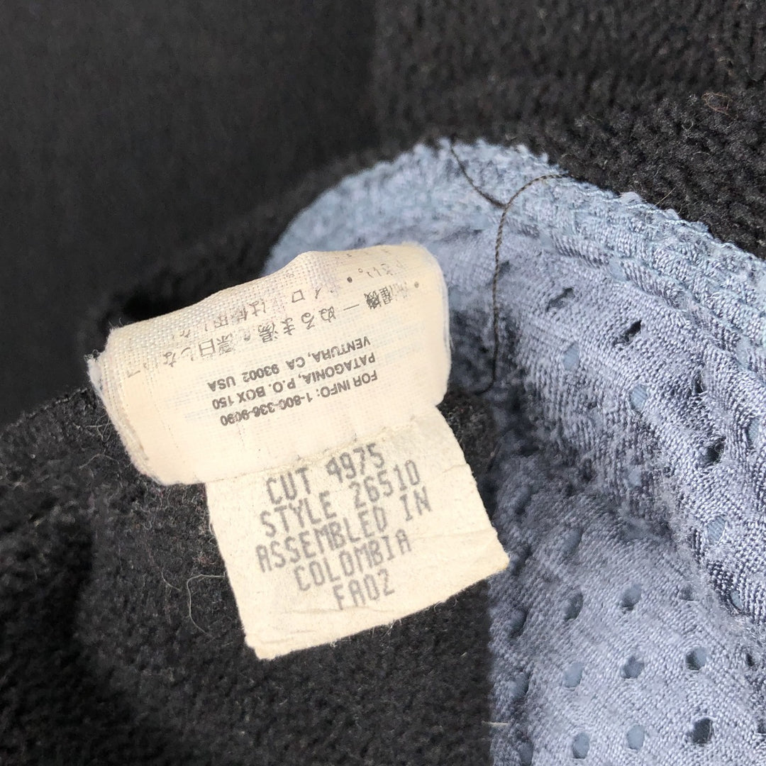 2000'S Patagonia Synchilla Fleece Jacket (26510FA02), Men's Size L unclear black type Vintage Second Hand