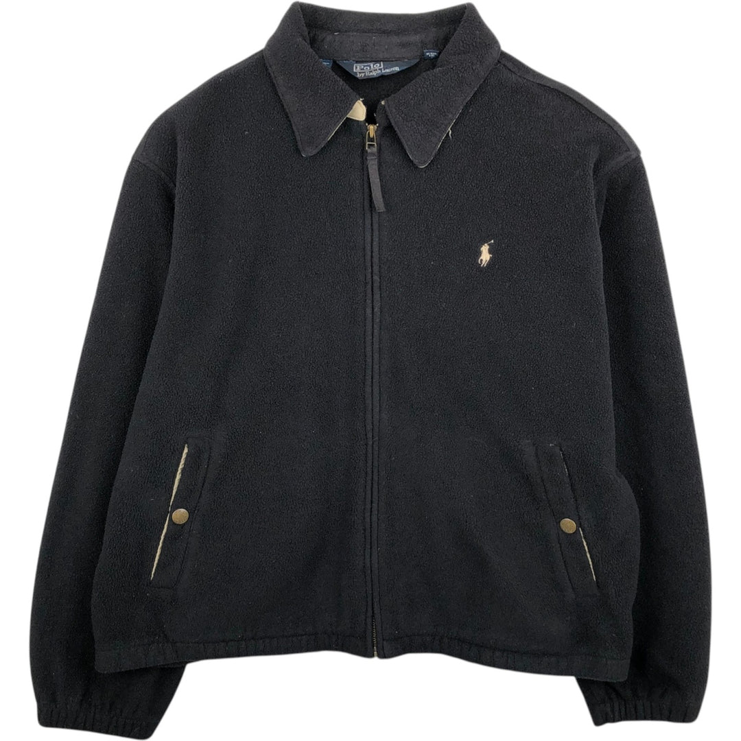 Ralph Lauren POLO by Ralph Lauren Swing Top Fleece Jacket, Men's XL polyester black type Vintage Second Hand