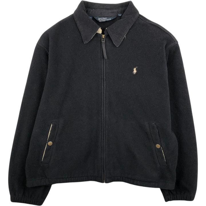Ralph Lauren POLO by Ralph Lauren Swing Top Fleece Jacket, Men's XL polyester black type Vintage Second Hand