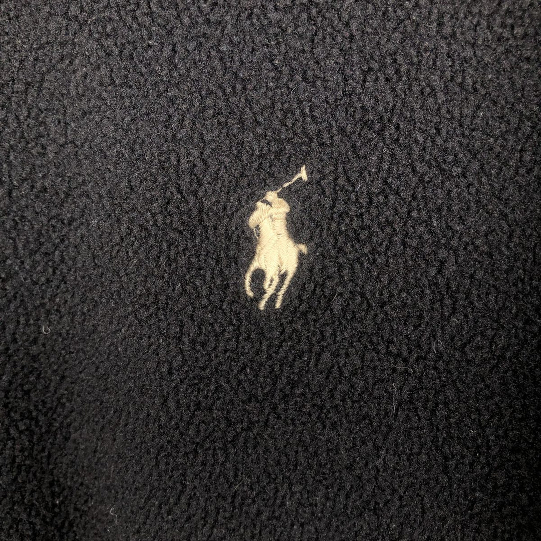 Ralph Lauren POLO by Ralph Lauren Swing Top Fleece Jacket, Men's XL polyester black type Vintage Second Hand