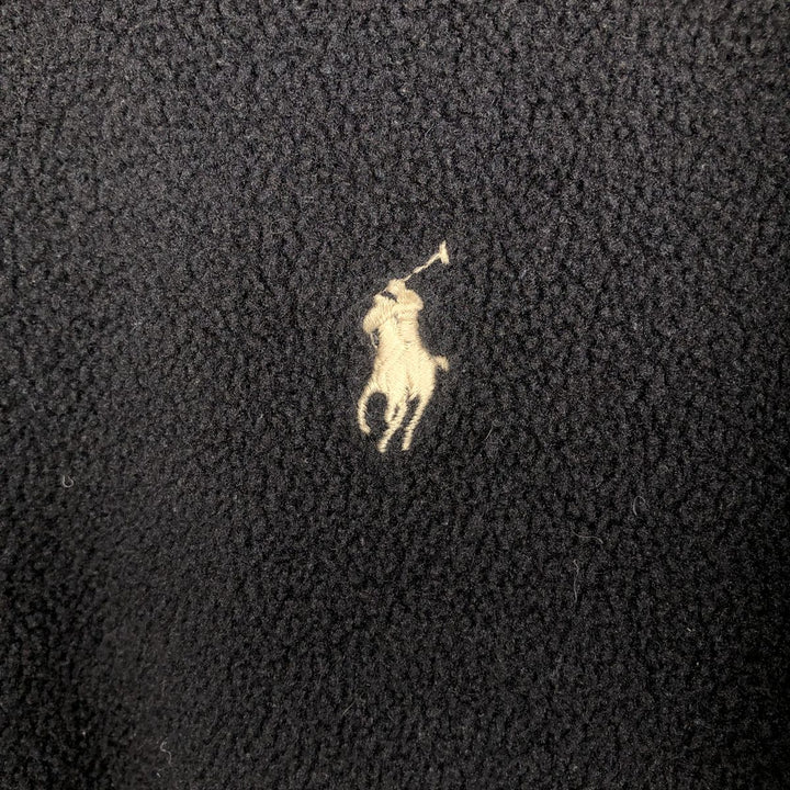 Ralph Lauren POLO by Ralph Lauren Swing Top Fleece Jacket, Men's XL polyester black type Vintage Second Hand