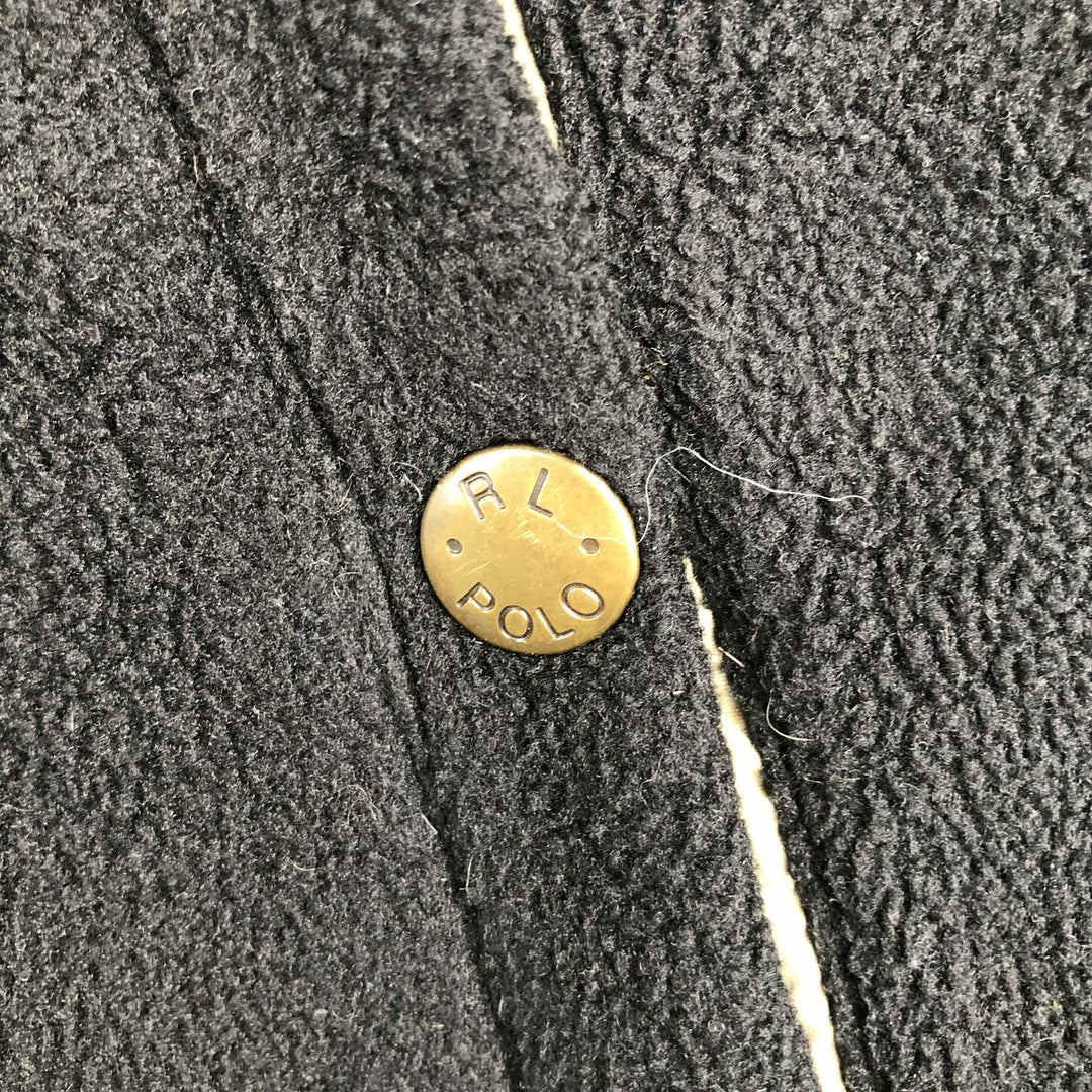 Ralph Lauren POLO by Ralph Lauren Swing Top Fleece Jacket, Men's XL polyester black type Vintage Second Hand
