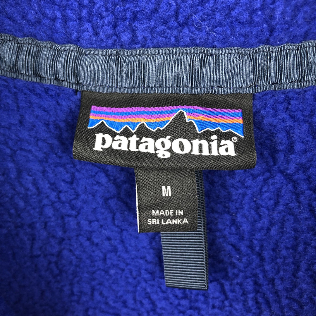 Patagonia Retro Pile Pullover 22811FA19 Half-Zip Fleece Pullover (Men's Size M) recycled polyester blue type Vintage Second Hand
