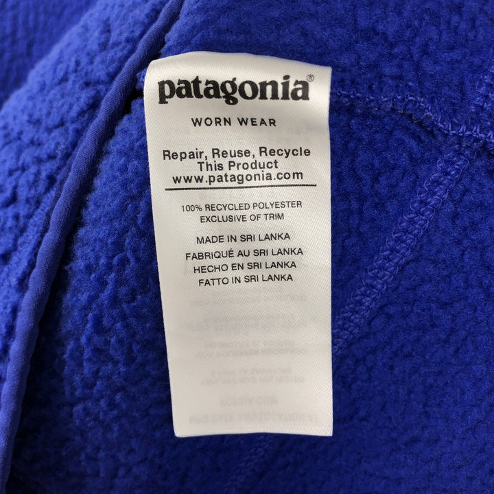 Patagonia Retro Pile Pullover 22811FA19 Half-Zip Fleece Pullover (Men's Size M) recycled polyester blue type Vintage Second Hand