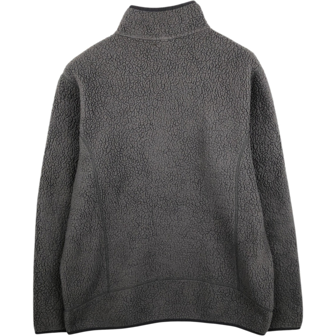 Patagonia Retro Pile Pullover 22810FA18 Half-Zip Fleece Pullover Men's XL (approx.) polyester Charcoal Vintage Second Hand
