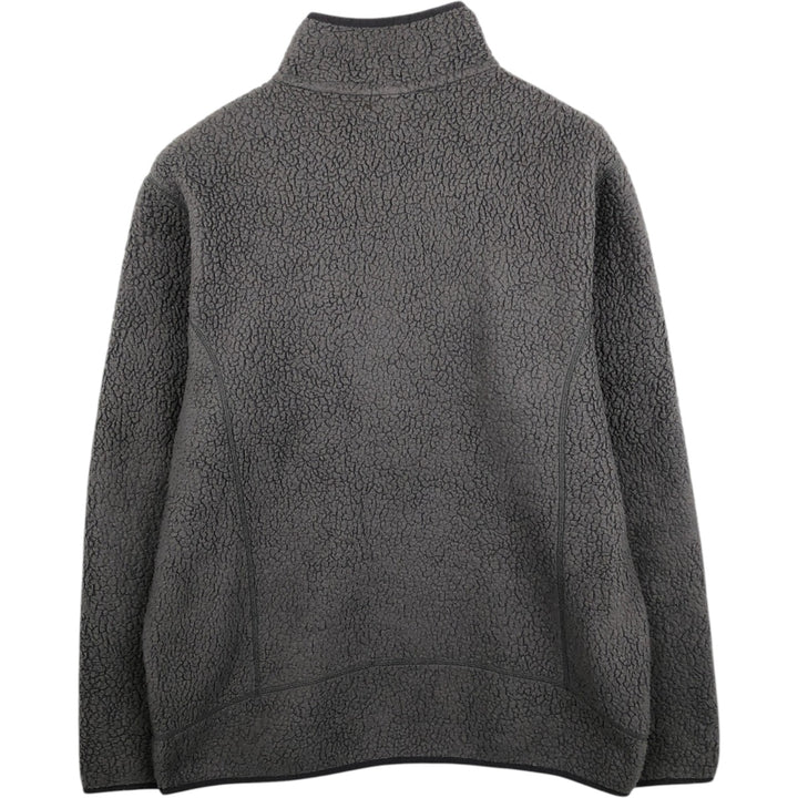 Patagonia Retro Pile Pullover 22810FA18 Half-Zip Fleece Pullover Men's XL (approx.) polyester Charcoal Vintage Second Hand
