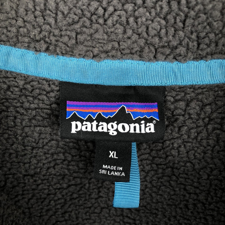 Patagonia Retro Pile Pullover 22810FA18 Half-Zip Fleece Pullover Men's XL (approx.) polyester Charcoal Vintage Second Hand