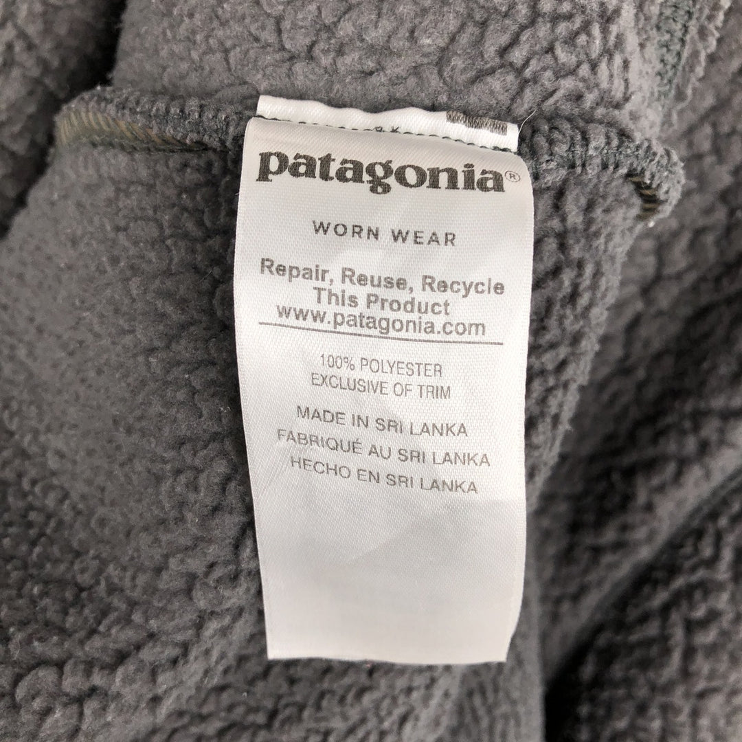 Patagonia Retro Pile Pullover 22810FA18 Half-Zip Fleece Pullover Men's XL (approx.) polyester Charcoal Vintage Second Hand