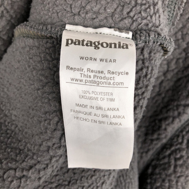 Patagonia Retro Pile Pullover 22810FA18 Half-Zip Fleece Pullover Men's XL (approx.) polyester Charcoal Vintage Second Hand