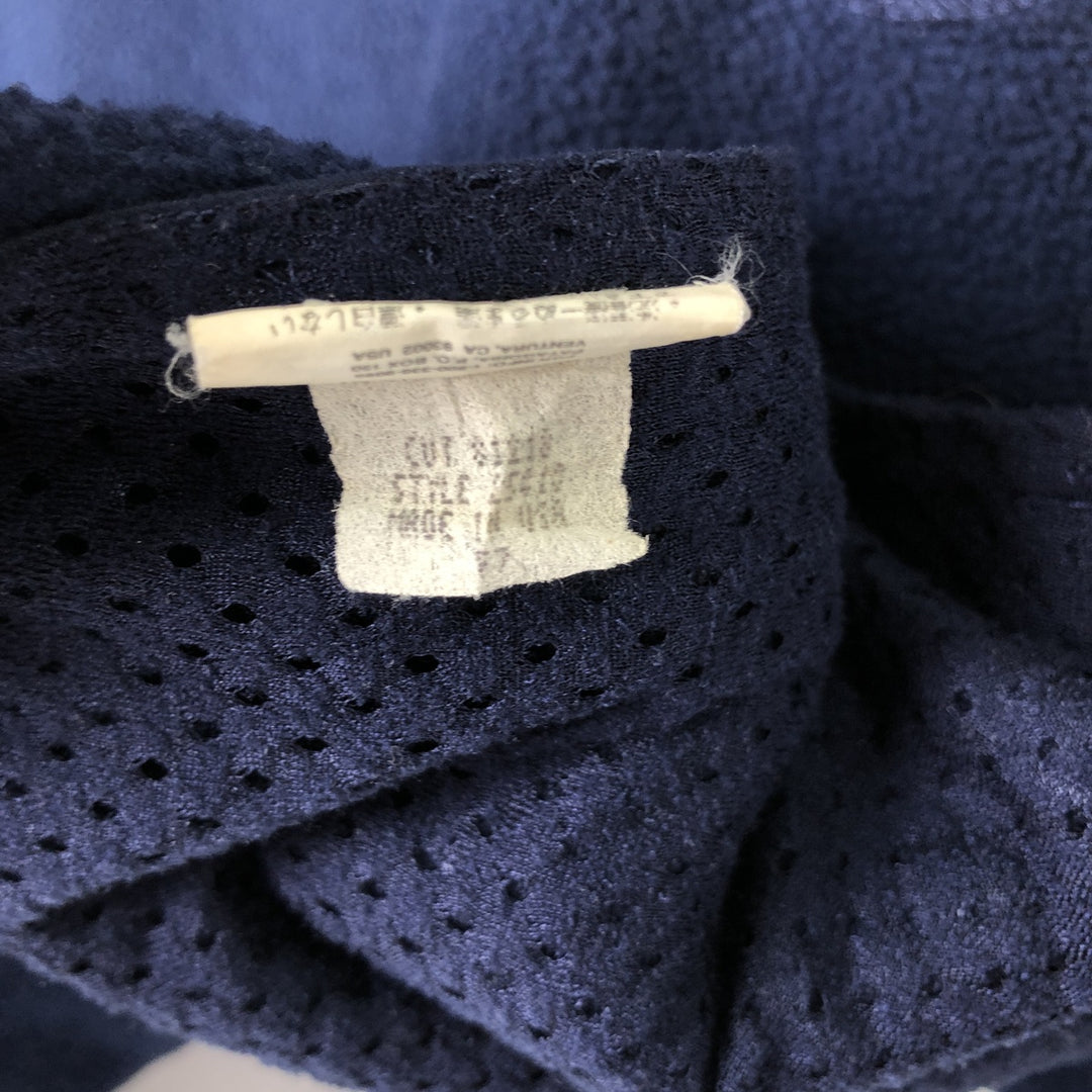1990'S Patagonia Synchilla 25410F7 Fleece Jacket, Made in USA, Men's XL equivalent, Vintage polyester navy blue type Vintage Second Hand