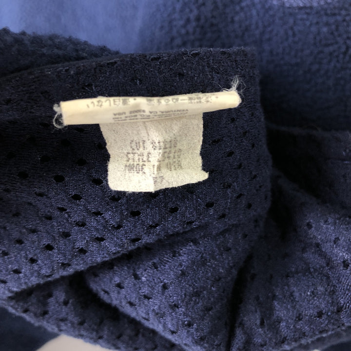 1990'S Patagonia Synchilla 25410F7 Fleece Jacket, Made in USA, Men's XL equivalent, Vintage polyester navy blue type Vintage Second Hand