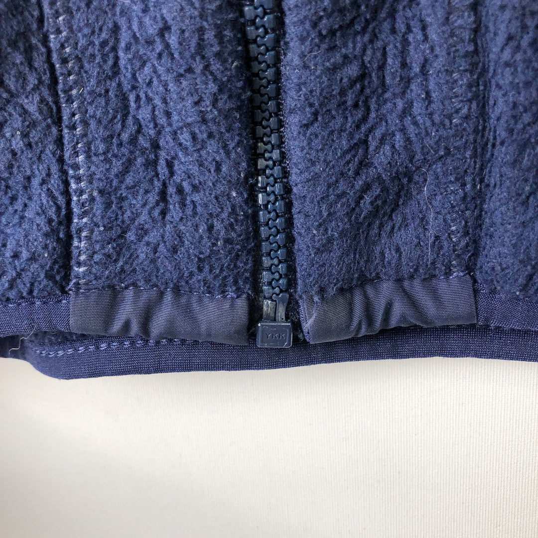 1990'S Patagonia Synchilla 25410F7 Fleece Jacket, Made in USA, Men's XL equivalent, Vintage polyester navy blue type Vintage Second Hand