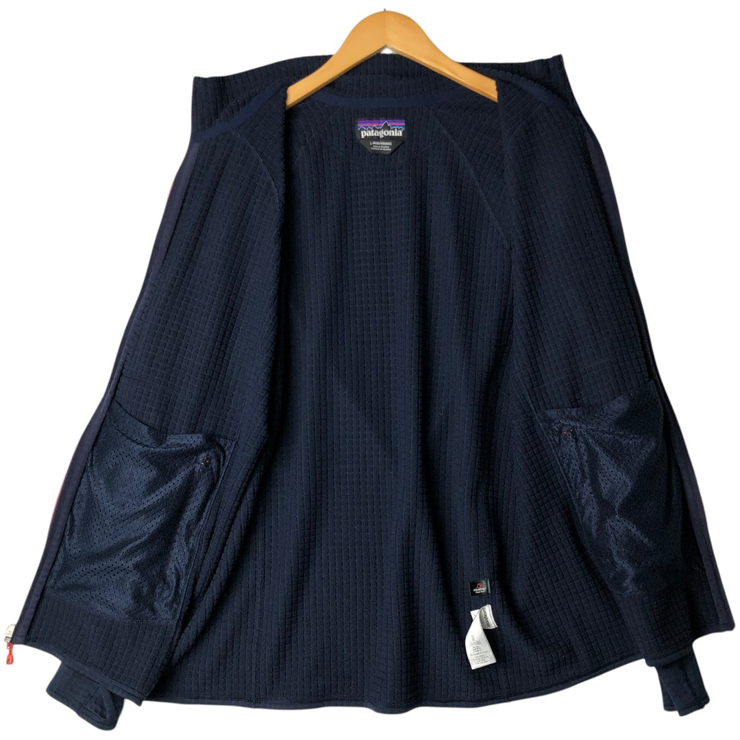 Patagonia Regulator R1 40128SP18 Fleece Jacket, Men's Size L (approx.) polyester navy blue type Vintage Second Hand