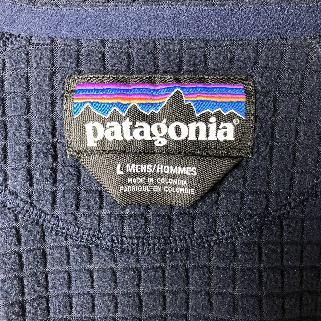 Patagonia Regulator R1 40128SP18 Fleece Jacket, Men's Size L (approx.) polyester navy blue type Vintage Second Hand