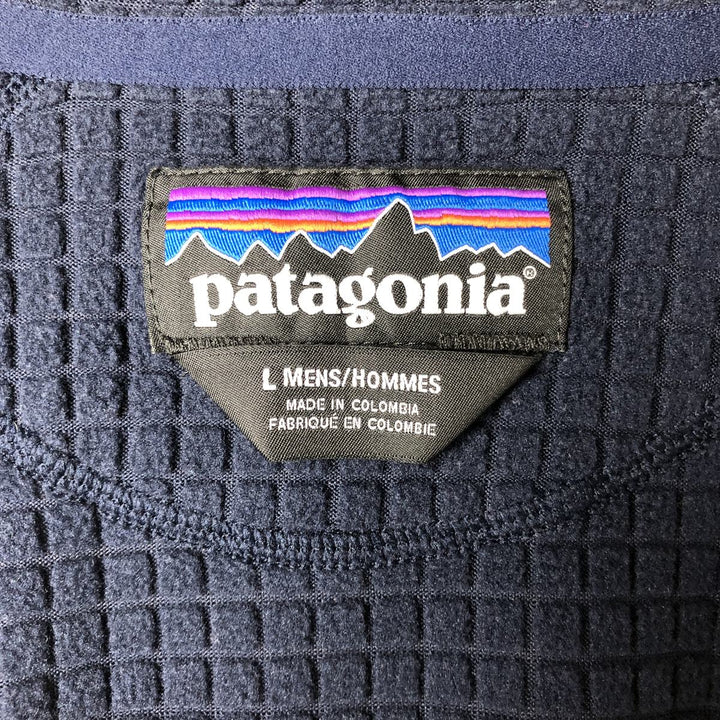 Patagonia Regulator R1 40128SP18 Fleece Jacket, Men's Size L (approx.) polyester navy blue type Vintage Second Hand