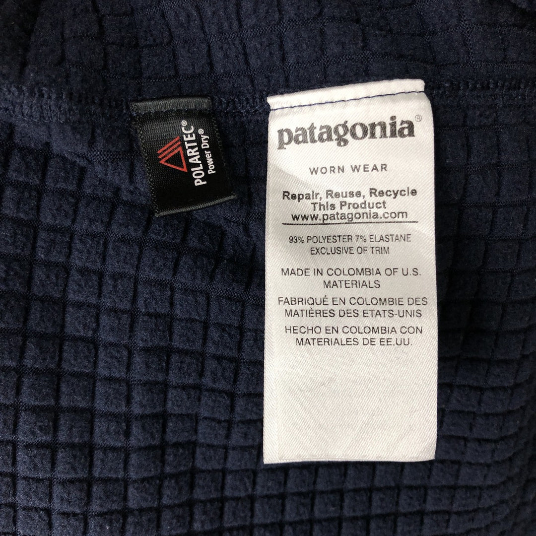 Patagonia Regulator R1 40128SP18 Fleece Jacket, Men's Size L (approx.) polyester navy blue type Vintage Second Hand