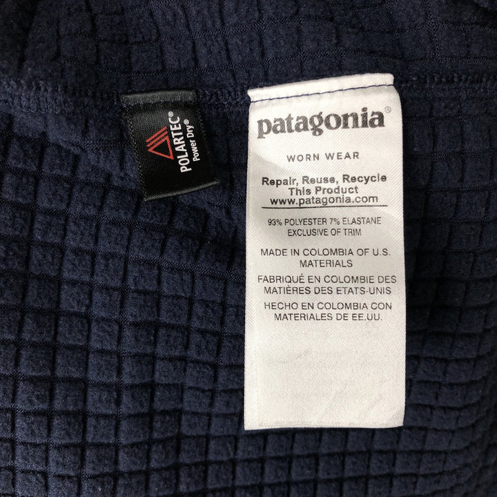 Patagonia Regulator R1 40128SP18 Fleece Jacket, Men's Size L (approx.) polyester navy blue type Vintage Second Hand