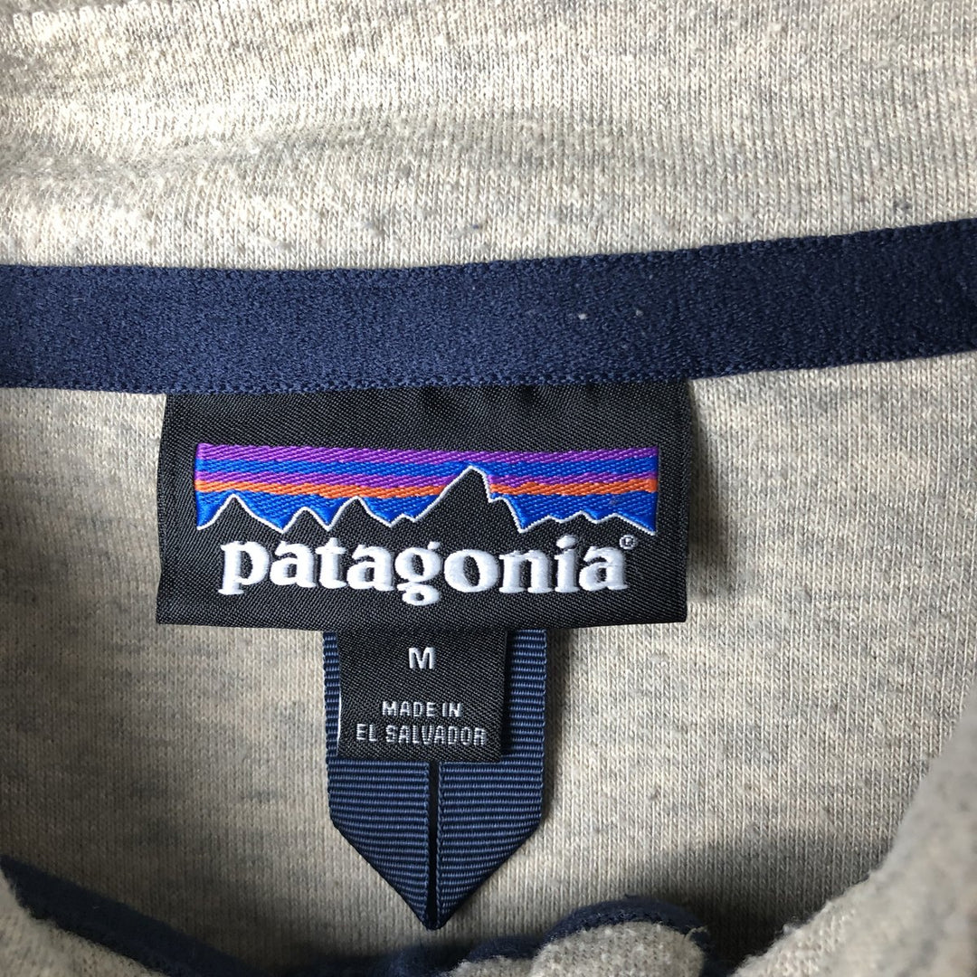 Patagonia Shearling Button Pullover 26140FA23 Half-Button Fleece Pullover Men's Size M (approx.) recycled polyester pale white type Vintage Second Hand