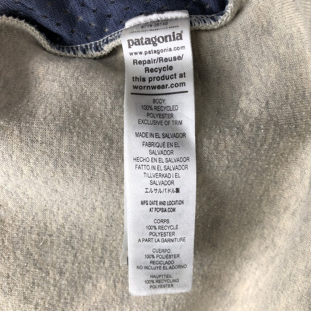 Patagonia Shearling Button Pullover 26140FA23 Half-Button Fleece Pullover Men's Size M (approx.) recycled polyester pale white type Vintage Second Hand