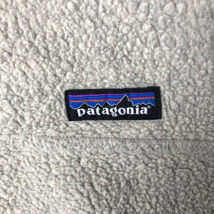 Patagonia Shearling Button Pullover 26140FA23 Half-Button Fleece Pullover Men's Size M (approx.) recycled polyester pale white type Vintage Second Hand