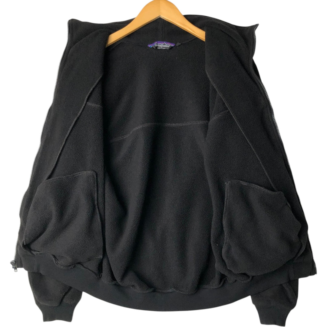 Vintage 80s-90'S Patagonia fleece jacket, made in the USA, size M, men's unclear black type Vintage Second Hand