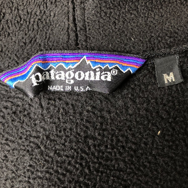 Vintage 80s-90'S Patagonia fleece jacket, made in the USA, size M, men's unclear black type Vintage Second Hand