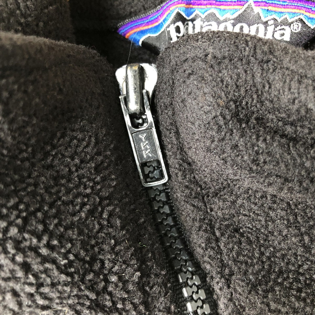 Vintage 80s-90'S Patagonia fleece jacket, made in the USA, size M, men's unclear black type Vintage Second Hand