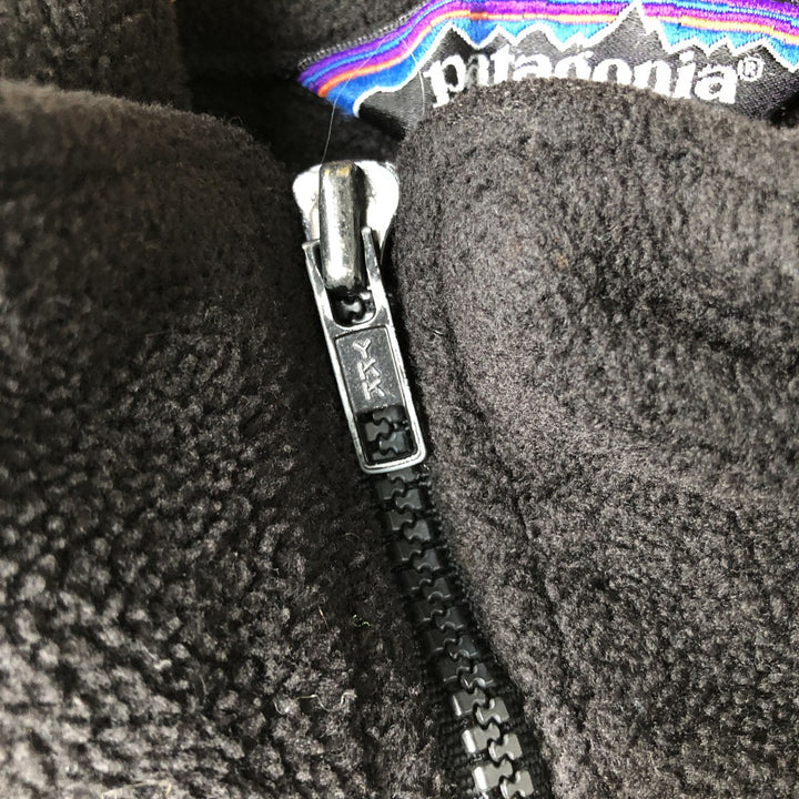 Vintage 80s-90'S Patagonia fleece jacket, made in the USA, size M, men's unclear black type Vintage Second Hand