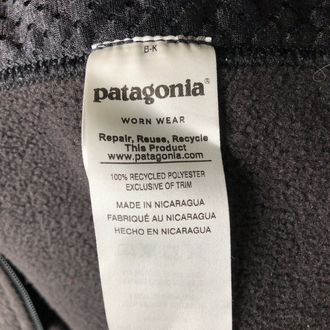 Patagonia Synchilla Fleece Jacket, Men's Size L (22990FA18) recycled polyester black type Vintage Second Hand
