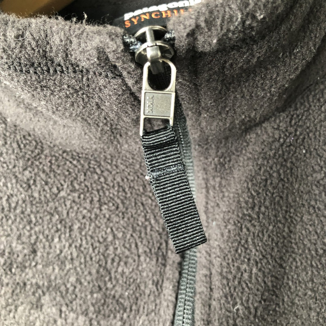 Patagonia Synchilla Fleece Jacket, Men's Size L (22990FA18) recycled polyester black type Vintage Second Hand