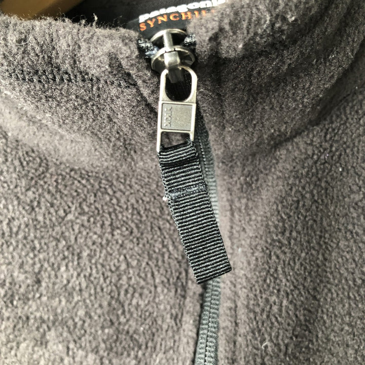 Patagonia Synchilla Fleece Jacket, Men's Size L (22990FA18) recycled polyester black type Vintage Second Hand