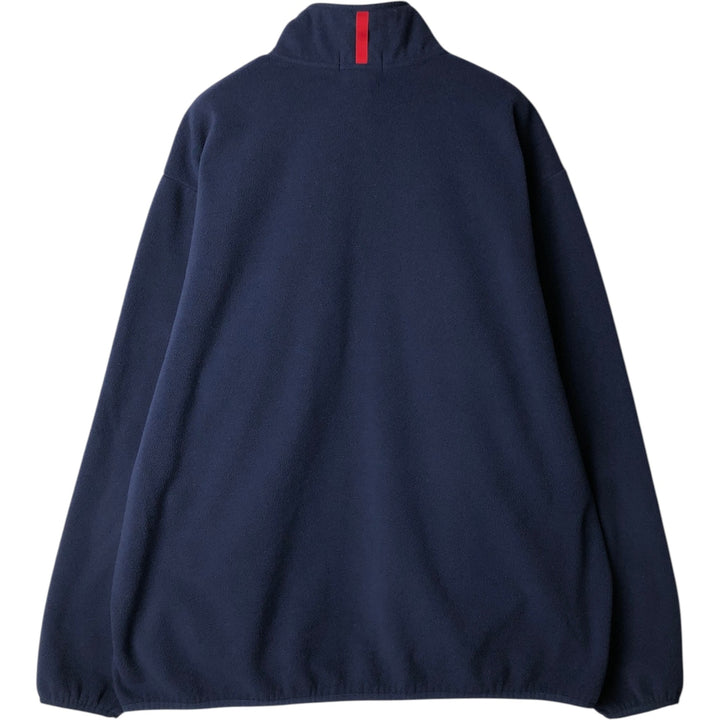 Ralph Lauren POLO RALPH LAUREN PERFORMANCE Half-Button Fleece Pullover, Men's Size XL (approx.), Vintage polyester navy blue type Vintage Second Hand