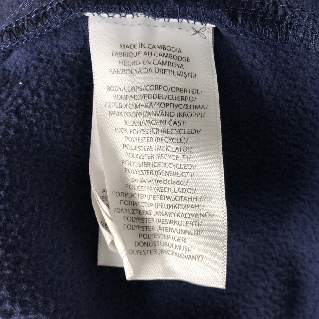 Ralph Lauren POLO RALPH LAUREN PERFORMANCE Half-Button Fleece Pullover, Men's Size XL (approx.), Vintage polyester navy blue type Vintage Second Hand