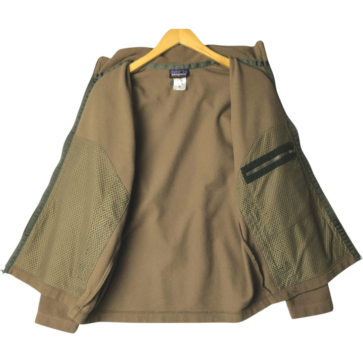 2000'S Patagonia Synchilla Fleece Jacket (26511F5), Men's Size Medium polyester beige type brown Vintage Second Hand