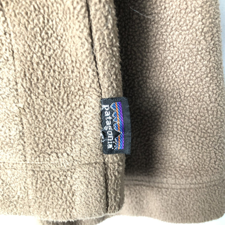 2000'S Patagonia Synchilla Fleece Jacket (26511F5), Men's Size Medium polyester beige type brown Vintage Second Hand