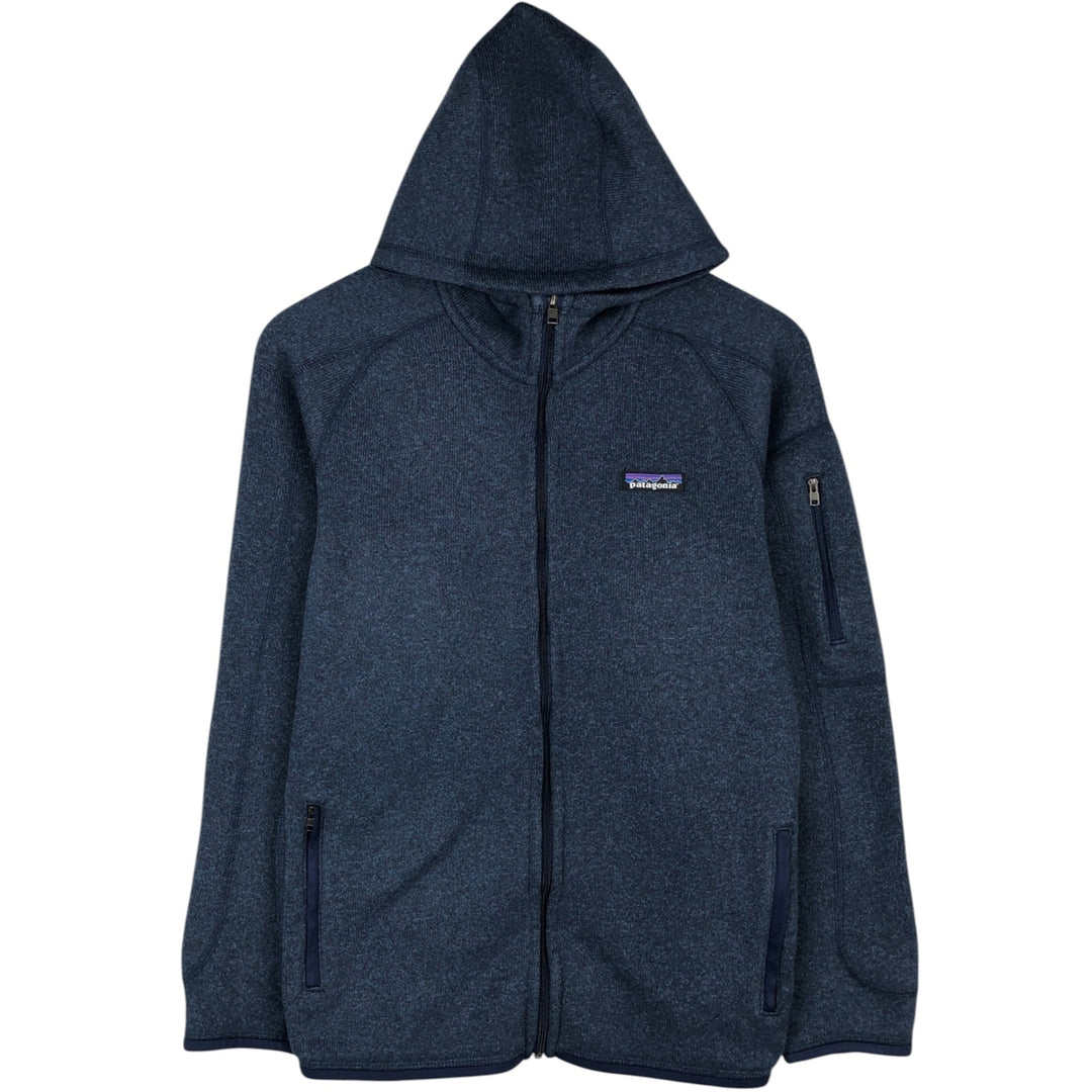 Patagonia Better Sweater Hoodie 225538FA18 Fleece Full-Zip Hoodie (Women's Size L) polyester navy blue type Vintage Second Hand