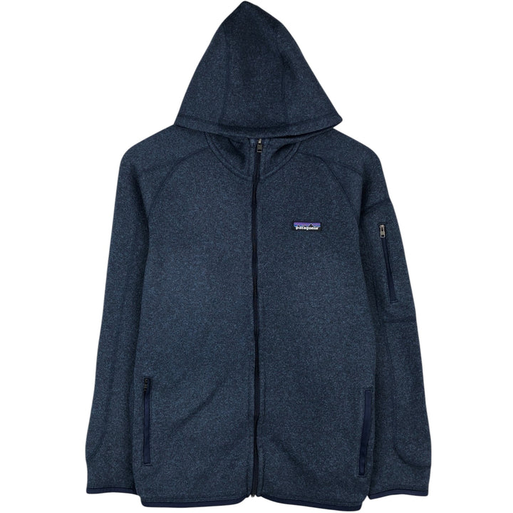 Patagonia Better Sweater Hoodie 225538FA18 Fleece Full-Zip Hoodie (Women's Size L) polyester navy blue type Vintage Second Hand