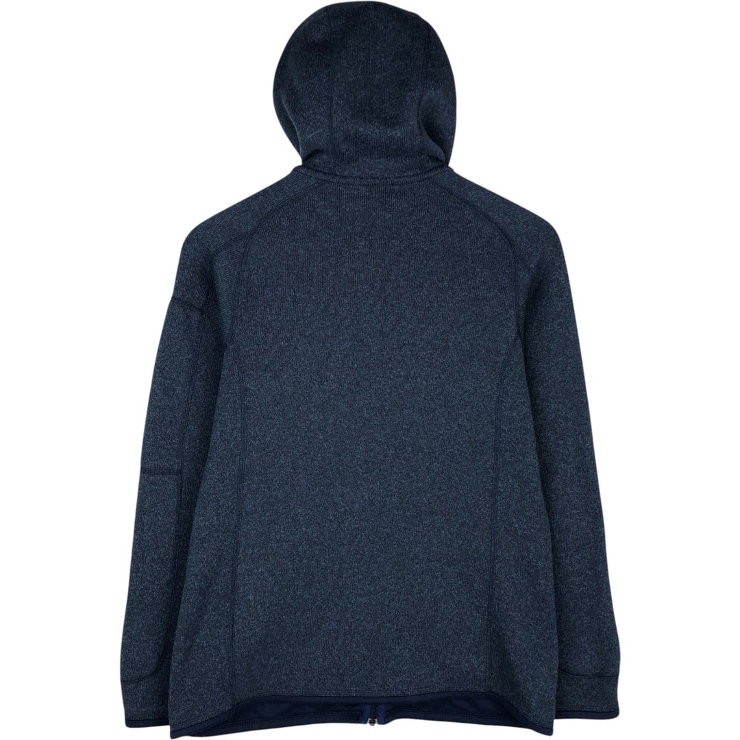 Patagonia Better Sweater Hoodie 225538FA18 Fleece Full-Zip Hoodie (Women's Size L) polyester navy blue type Vintage Second Hand