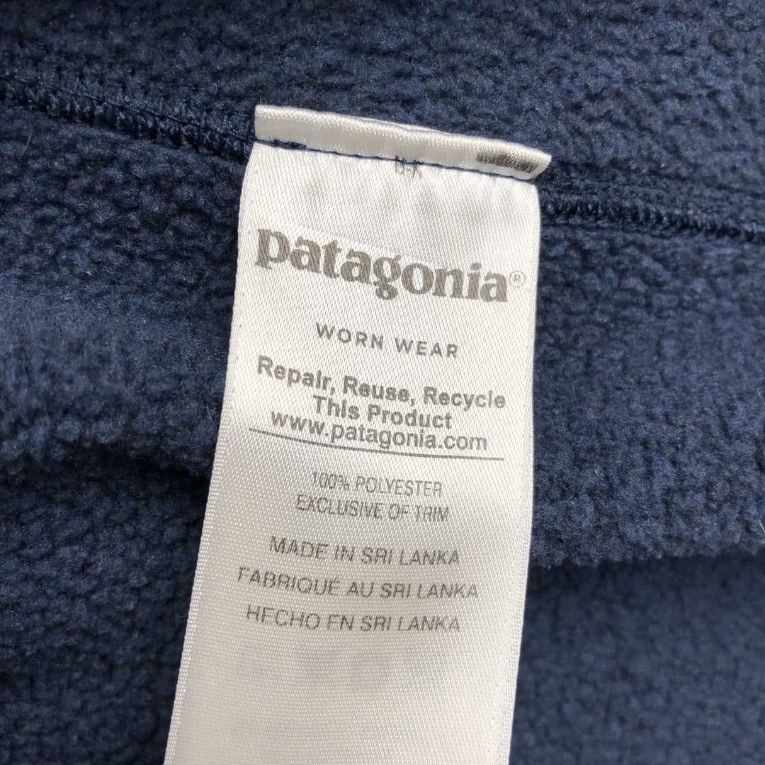 Patagonia Better Sweater Hoodie 225538FA18 Fleece Full-Zip Hoodie (Women's Size L) polyester navy blue type Vintage Second Hand