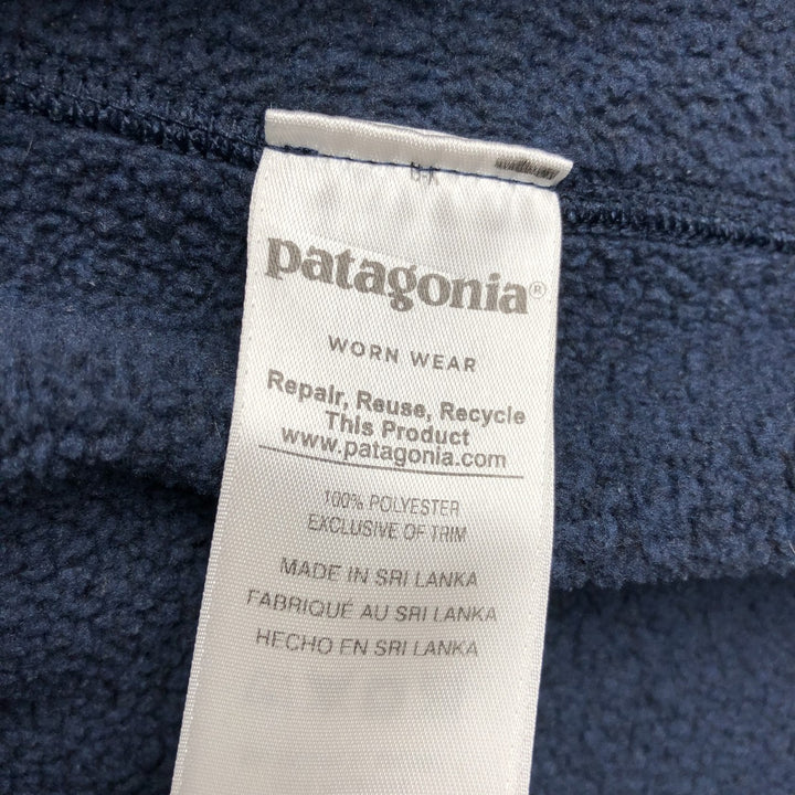 Patagonia Better Sweater Hoodie 225538FA18 Fleece Full-Zip Hoodie (Women's Size L) polyester navy blue type Vintage Second Hand